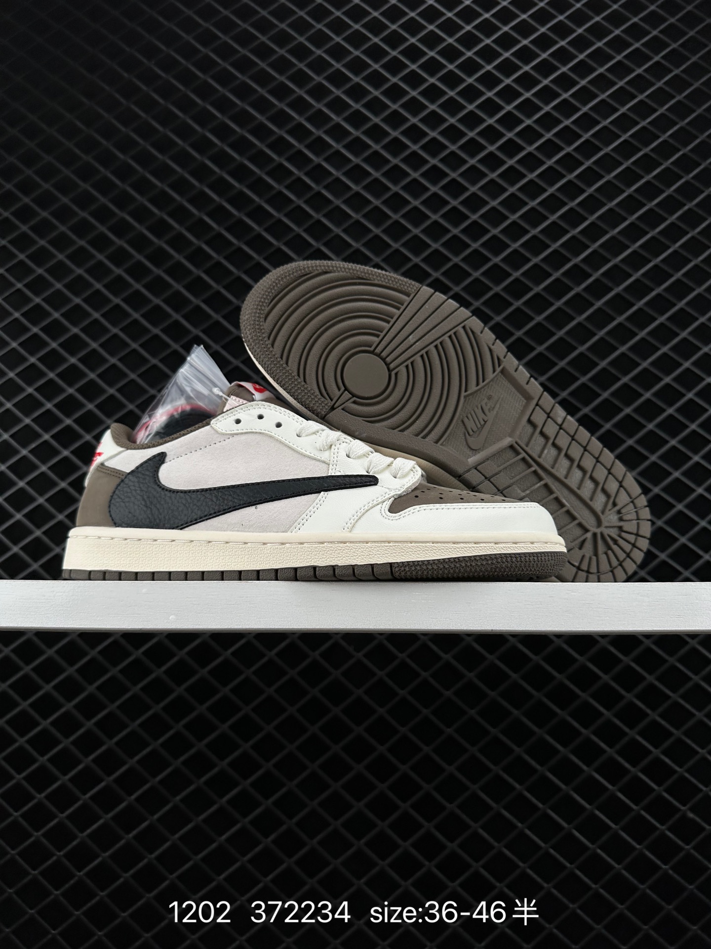 Louis Vuitton x Travis Scott x Nike Air Jordan 1 Low OG SP”Damier Azur/Brown/LV Monogram“